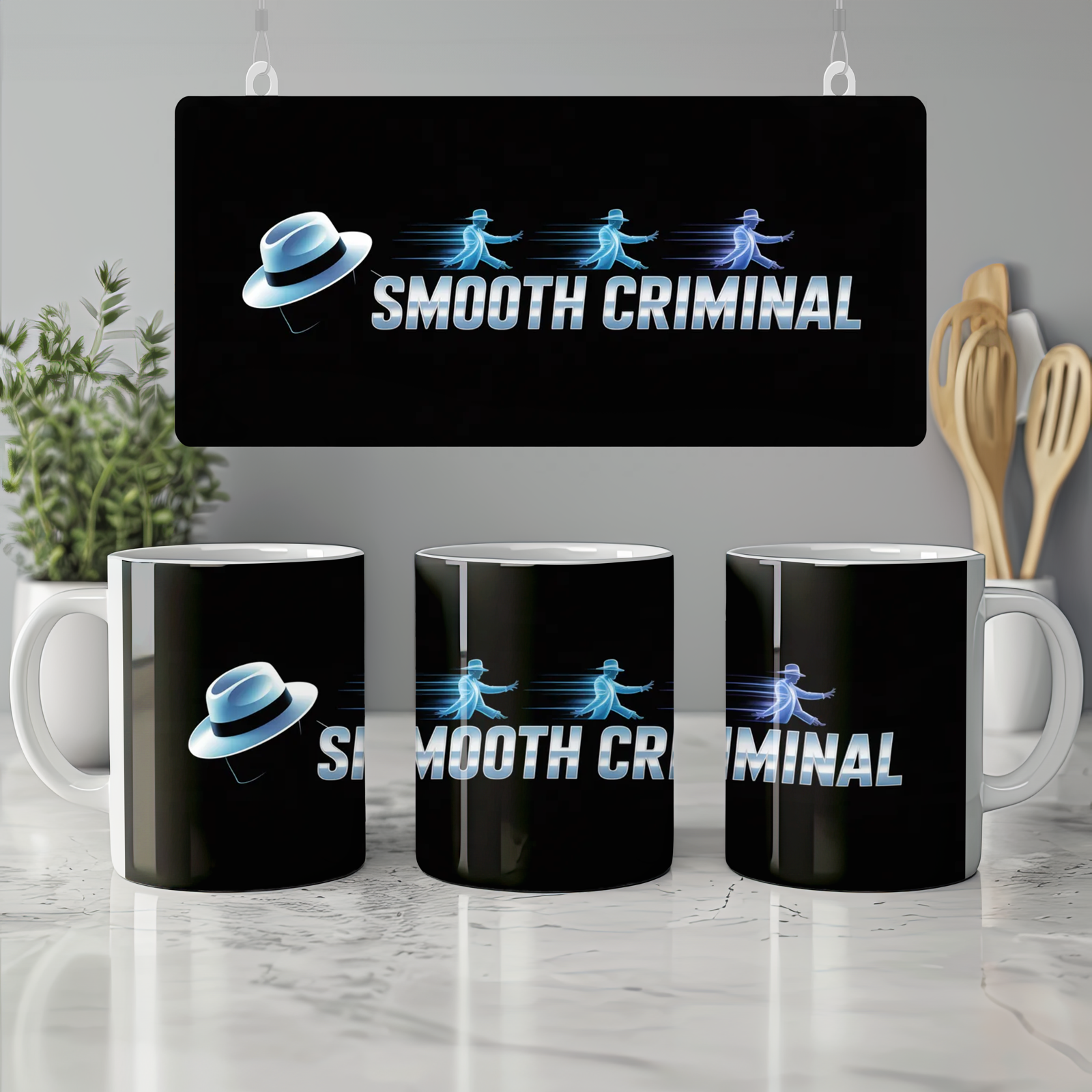 Smooth Criminal Mug | Moonwalk Dancer Gift | Retro Music Legend Present | Pop Fan Coffee Mug