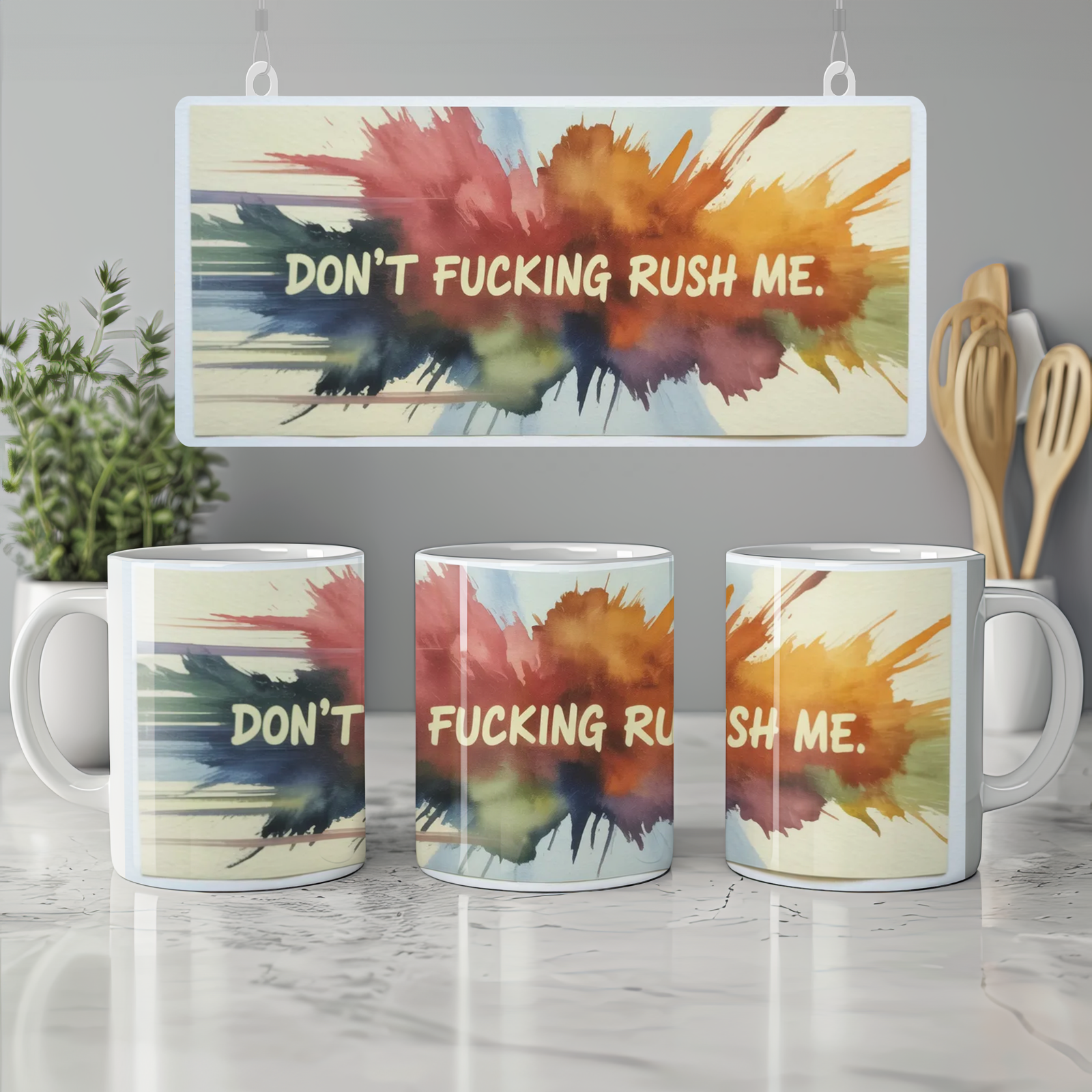 Don't Fucking Rush Me Mug | Funny Rude Gift | Swear Word Coffee Mug | Present for Best Friend