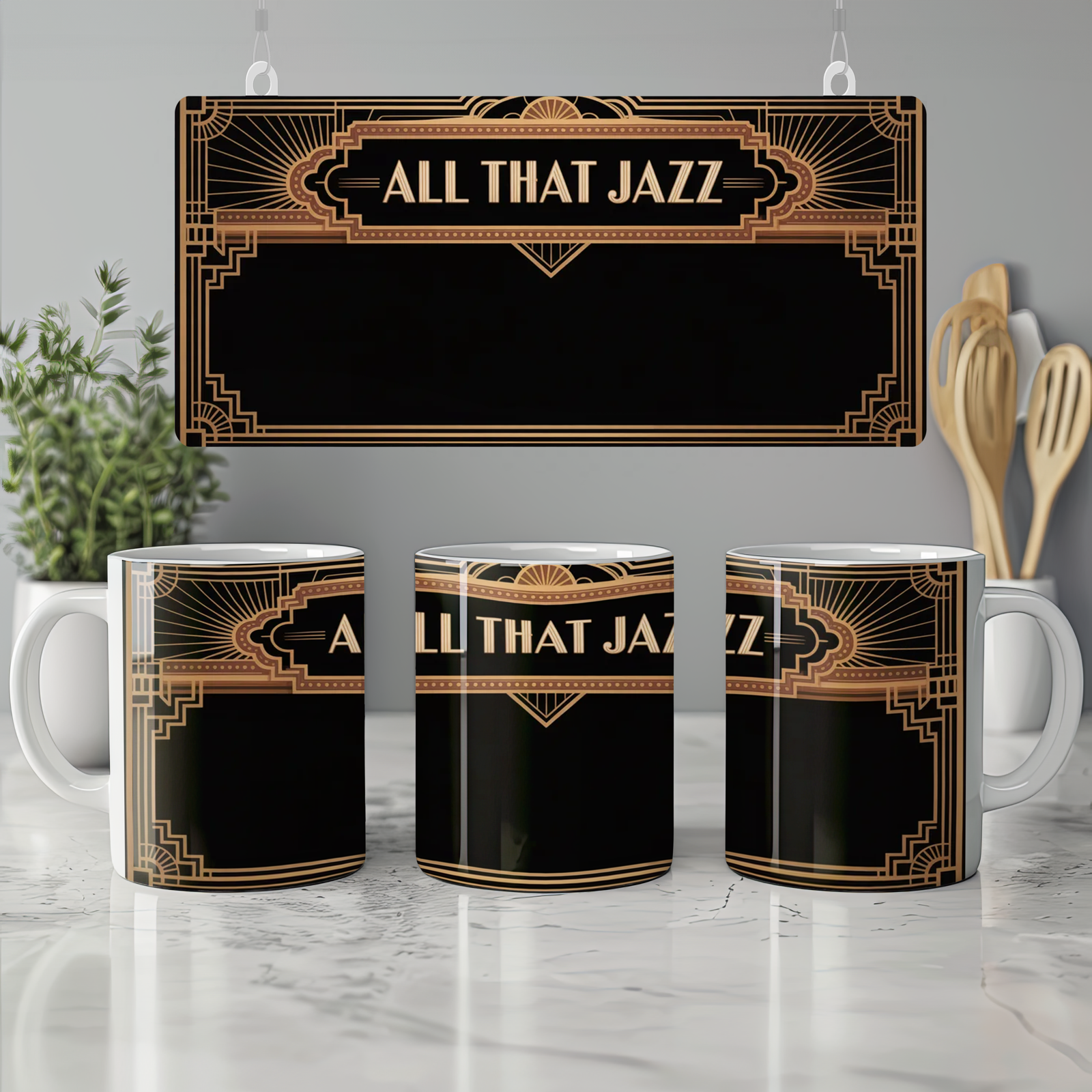 Chicago Mug | 'All That Jazz' Quote | Musical Theatre Gift | Art Deco Theatre Lover Present