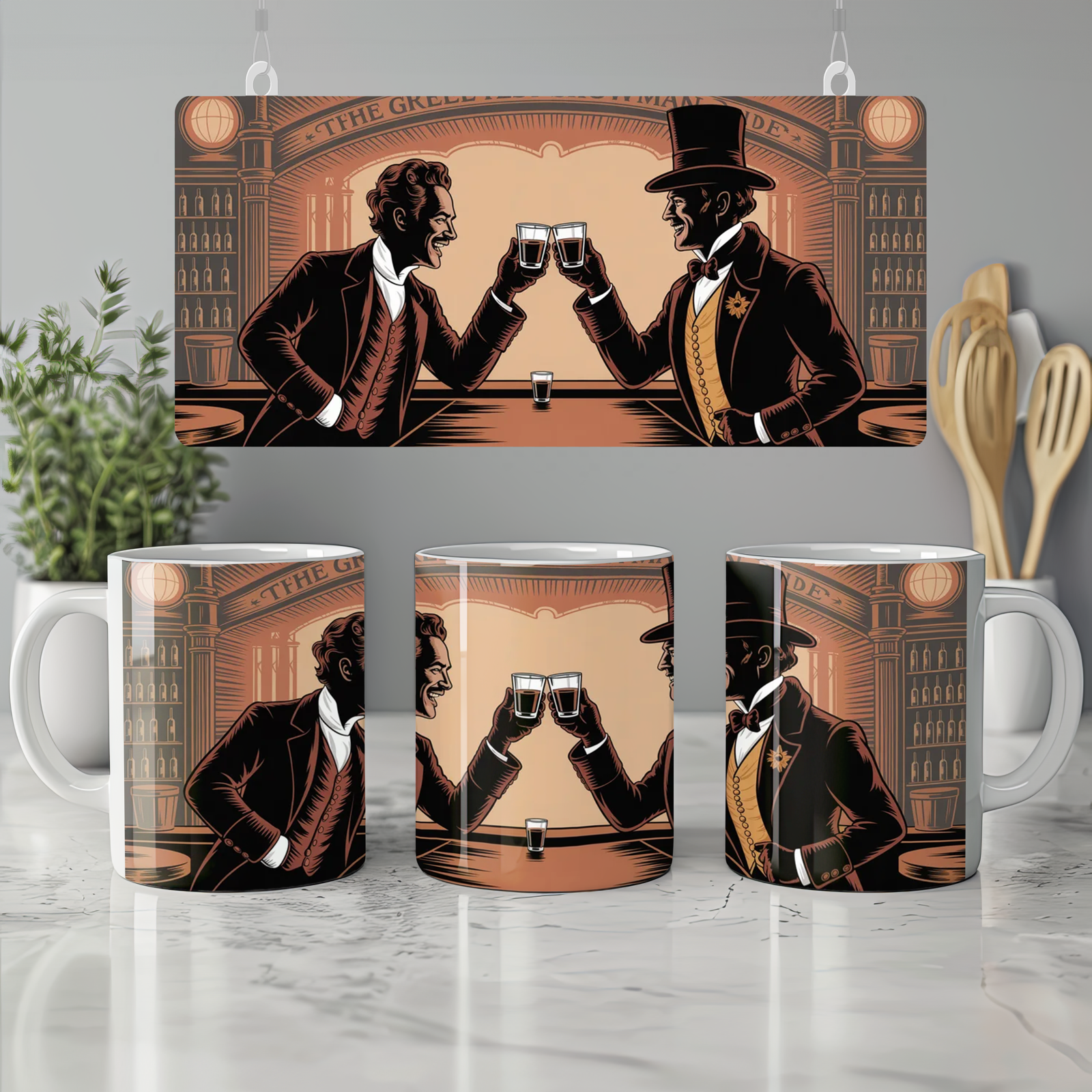 The Greatest Showman Mug | The Other Side Song Gift | Musical Theatre Present | Barnum and Carlyle Bar Design