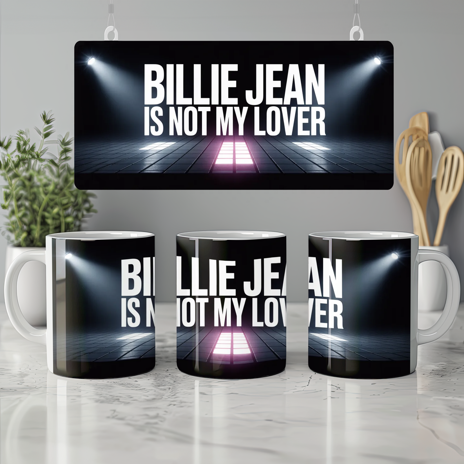 MJ The Musical Mug | Billie Jean Stage Design | West End Theatre Gift | Ceramic Mug for Music Lovers