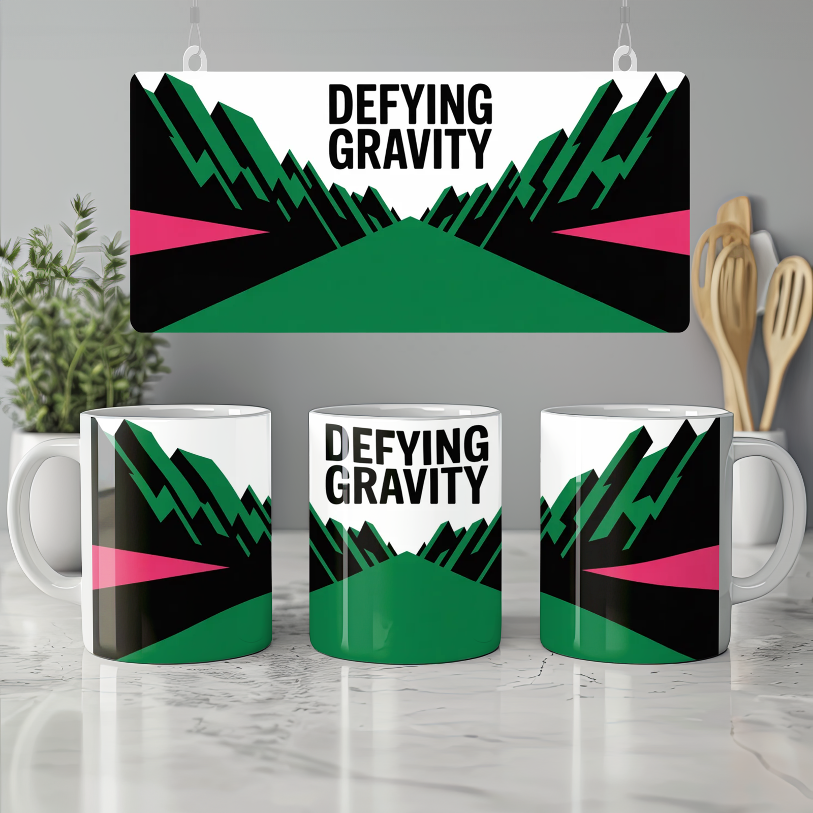Wicked Mug | Defying Gravity Quote | Musical Theatre Gift | Birthday Present for Theatre Lover