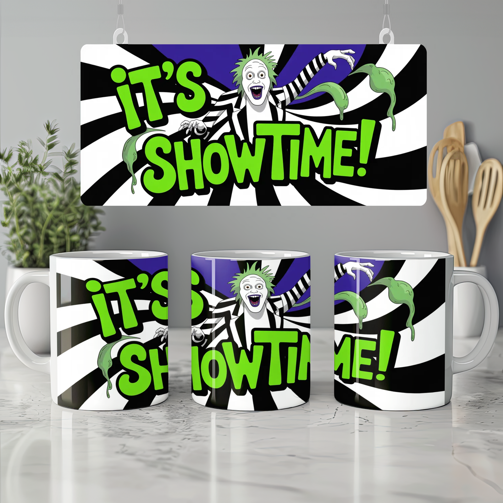 Beetlejuice Mug | It's Showtime Quote | Musical Theatre Gift | West End Present for Best Friend