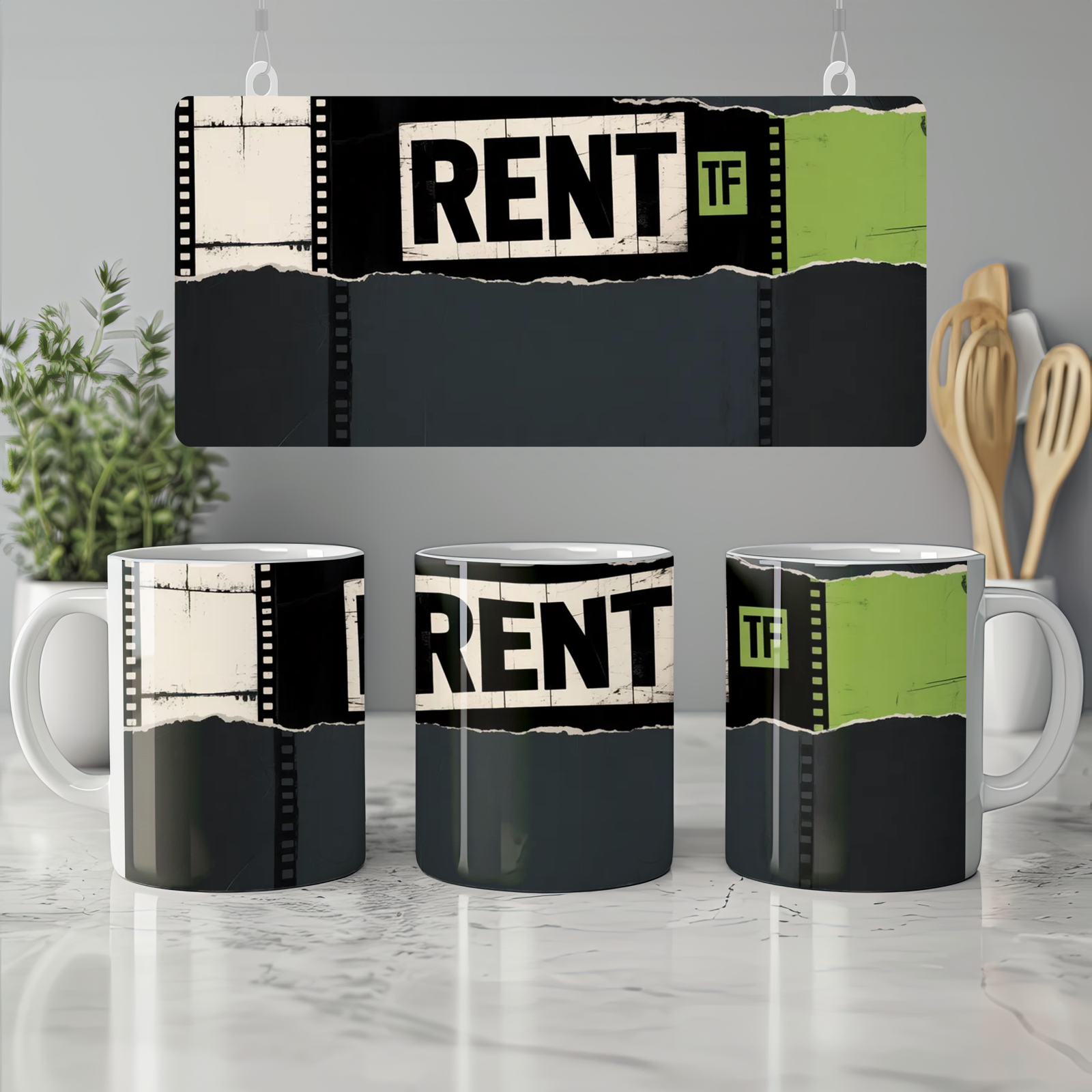 Rent Musical Mug | Seasons of Love Quote | Theatre Lover Gift | Bohemian Film Strip Mug