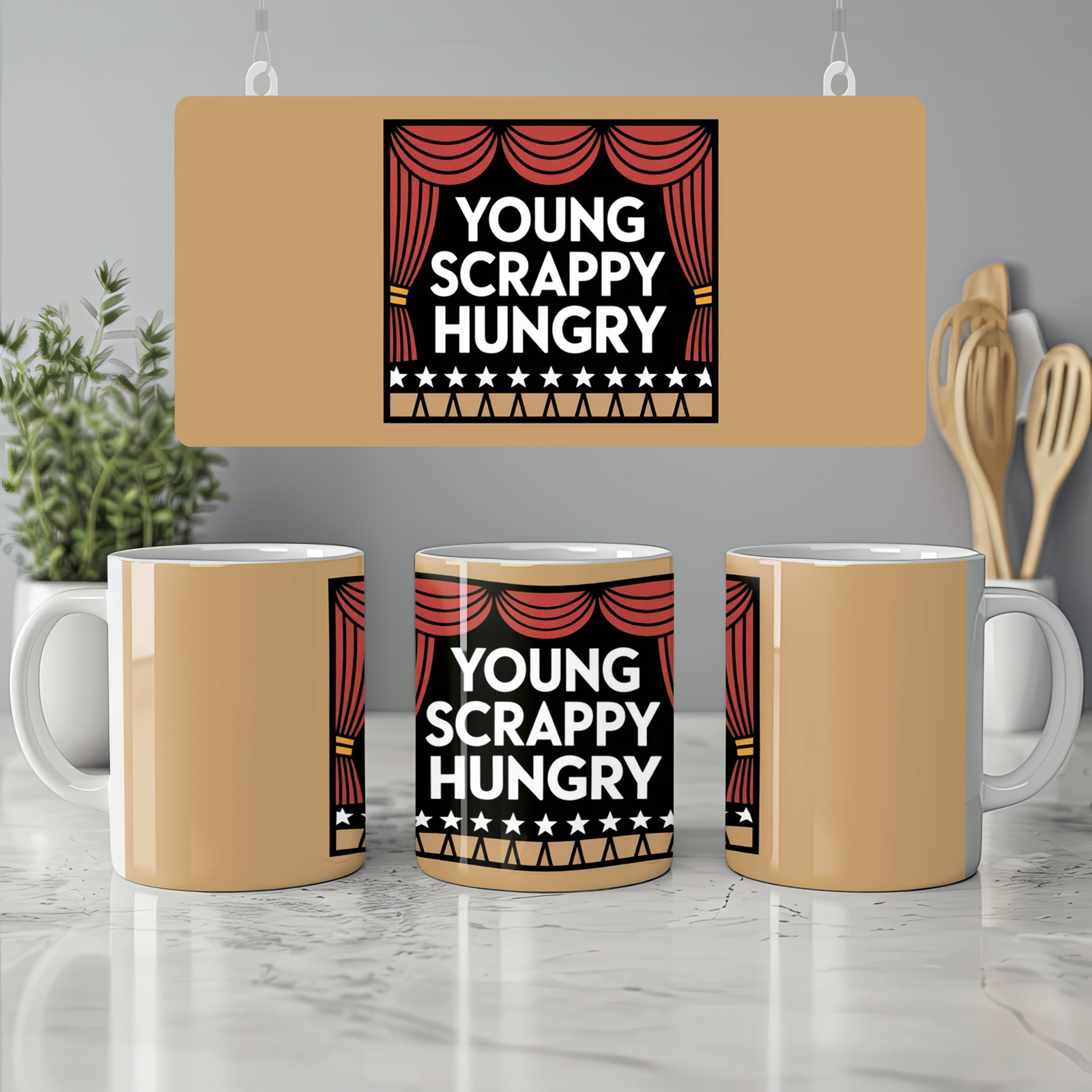 Hamilton Mug | Young Scrappy Hungry Quote | Musical Theatre Gift | Broadway Fan Present