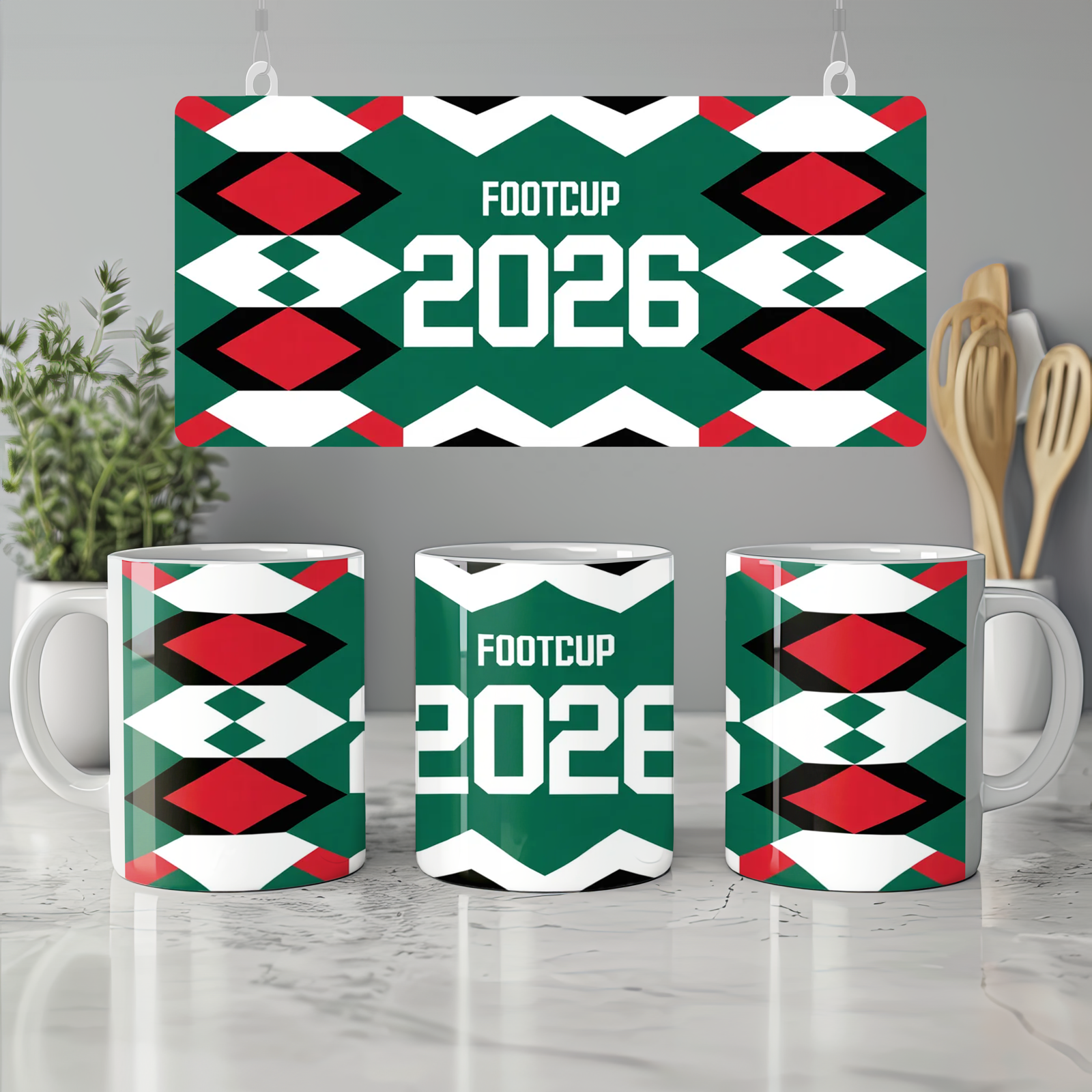 Retro 1990s Football Jersey Mug