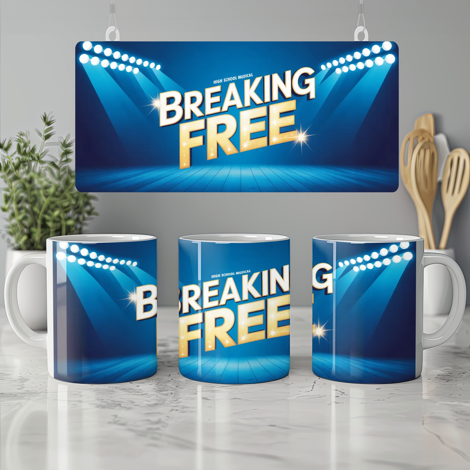 High School Musical Mug | Breaking Free Quote | Theatre Lover Gift | Musical Theatre Present