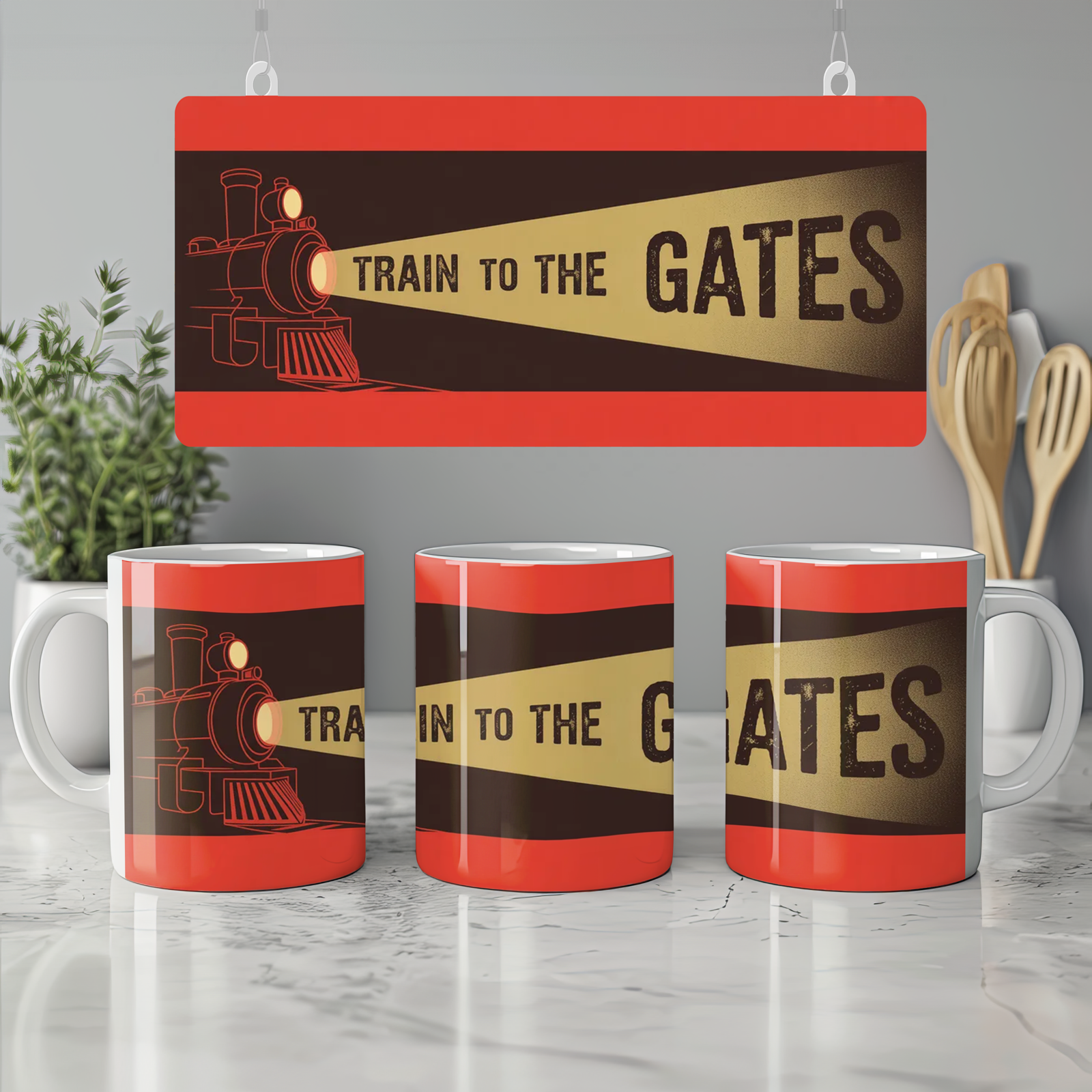 Hadestown Mug | Train To The Gates Quote | Musical Theatre Gift | Broadway Show Present for Theatre Lovers