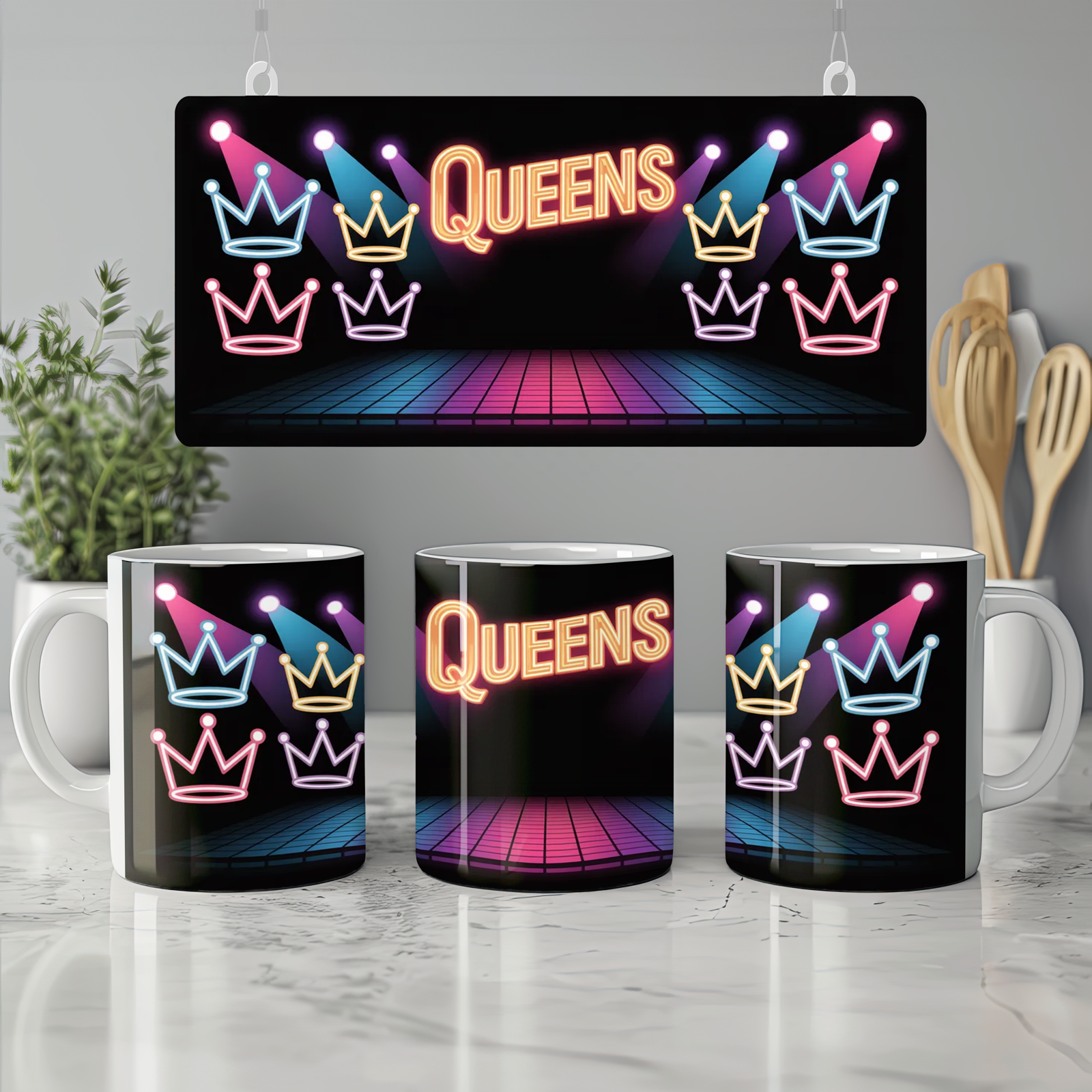 Six the Musical Mug | Queens Crown Concert Design | West End Theatre Gift | Musical Theatre Mug for Her