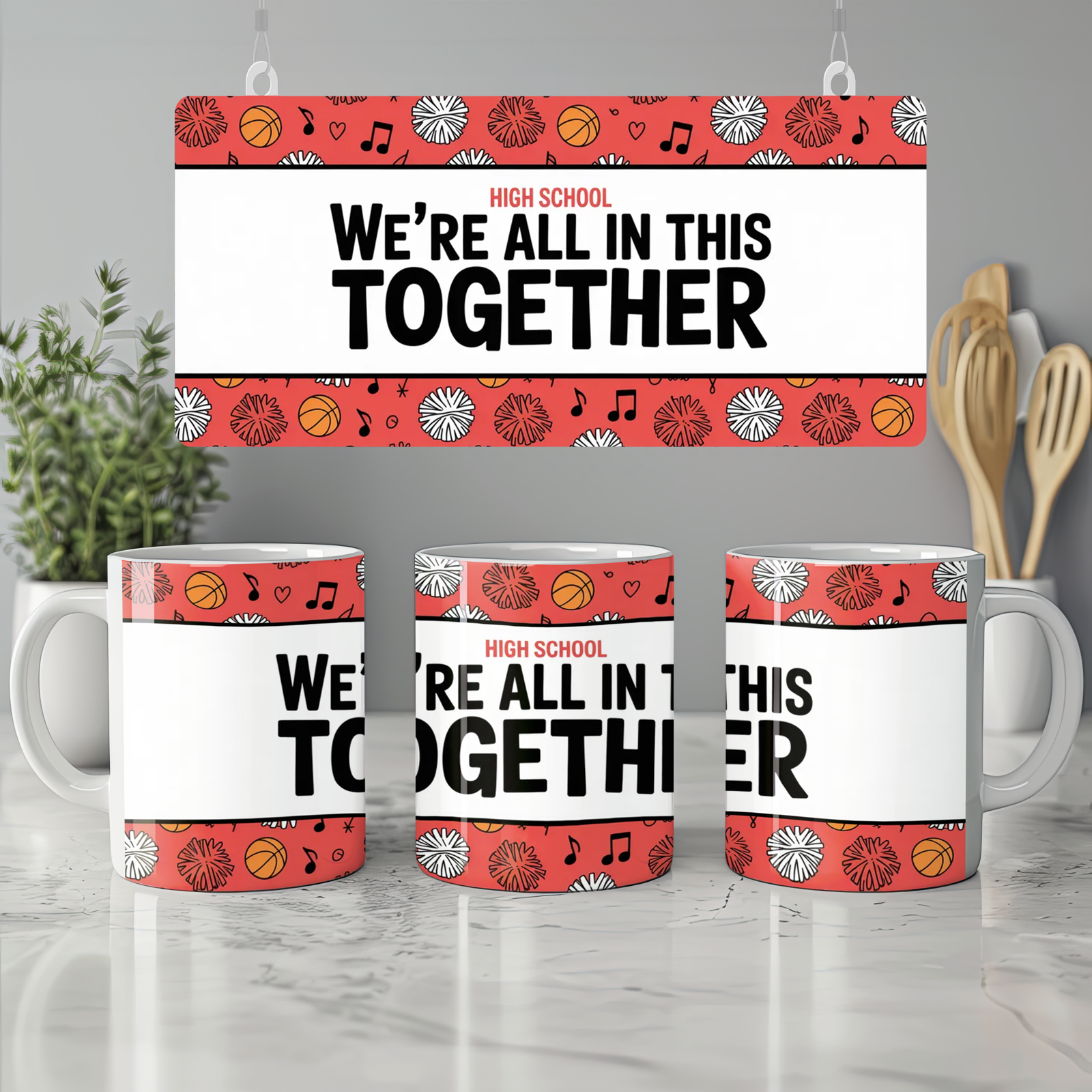 High School Musical Mug | We're All in This Together Quote | Musical Theatre Gift | Best Friend Present