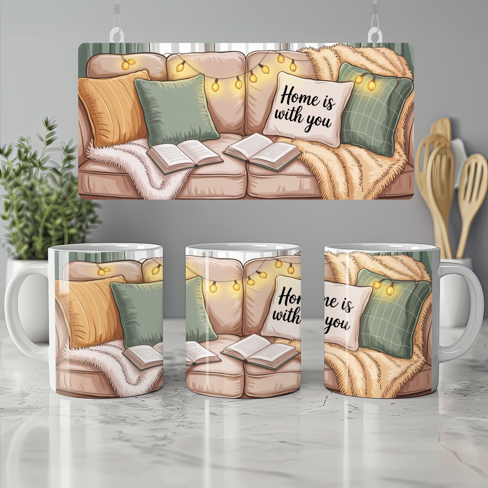 Home Is With You Mug