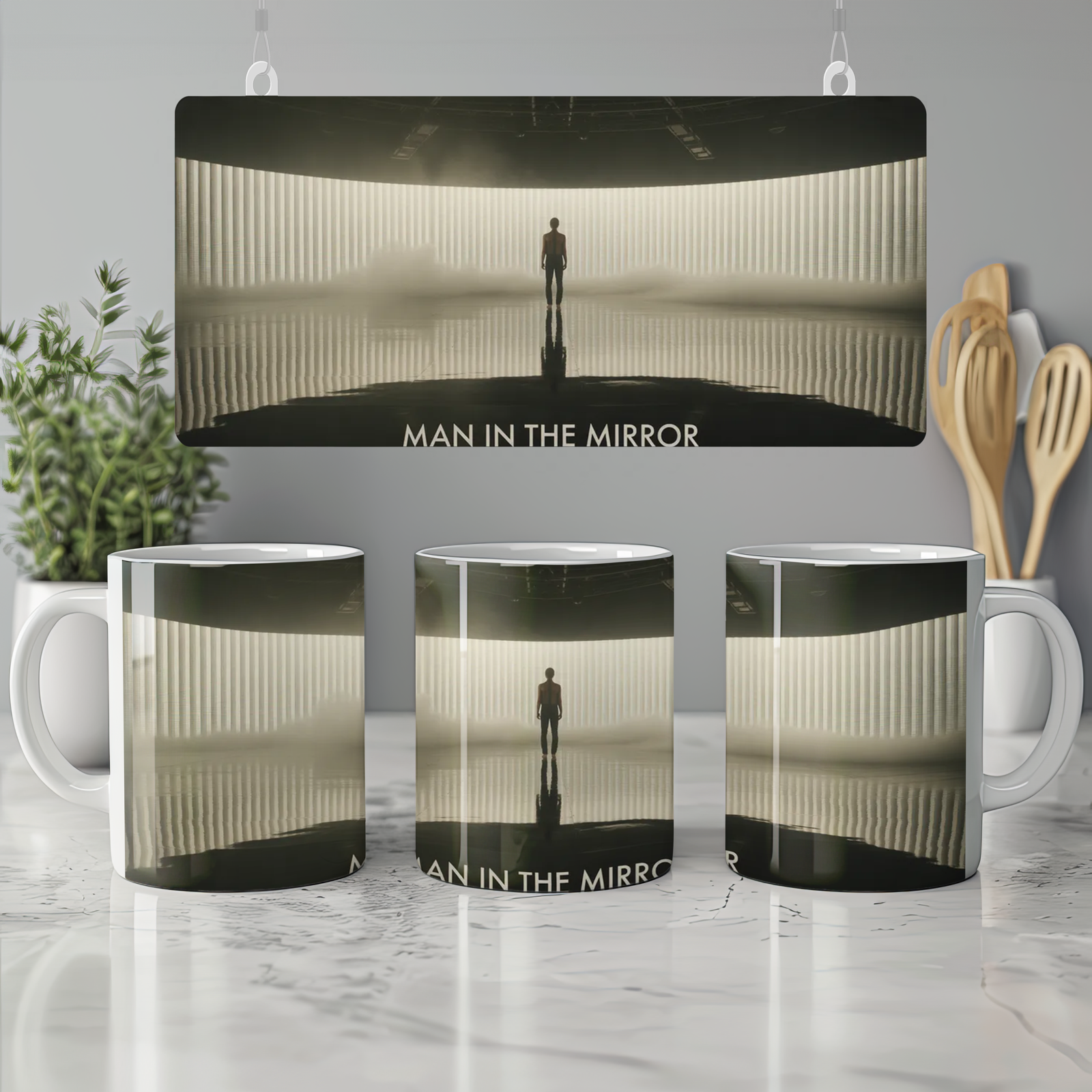 Man in the Mirror Mug | Musical Theatre Gift | Theatre Lover Present | West End Stage Mug for Him or Her
