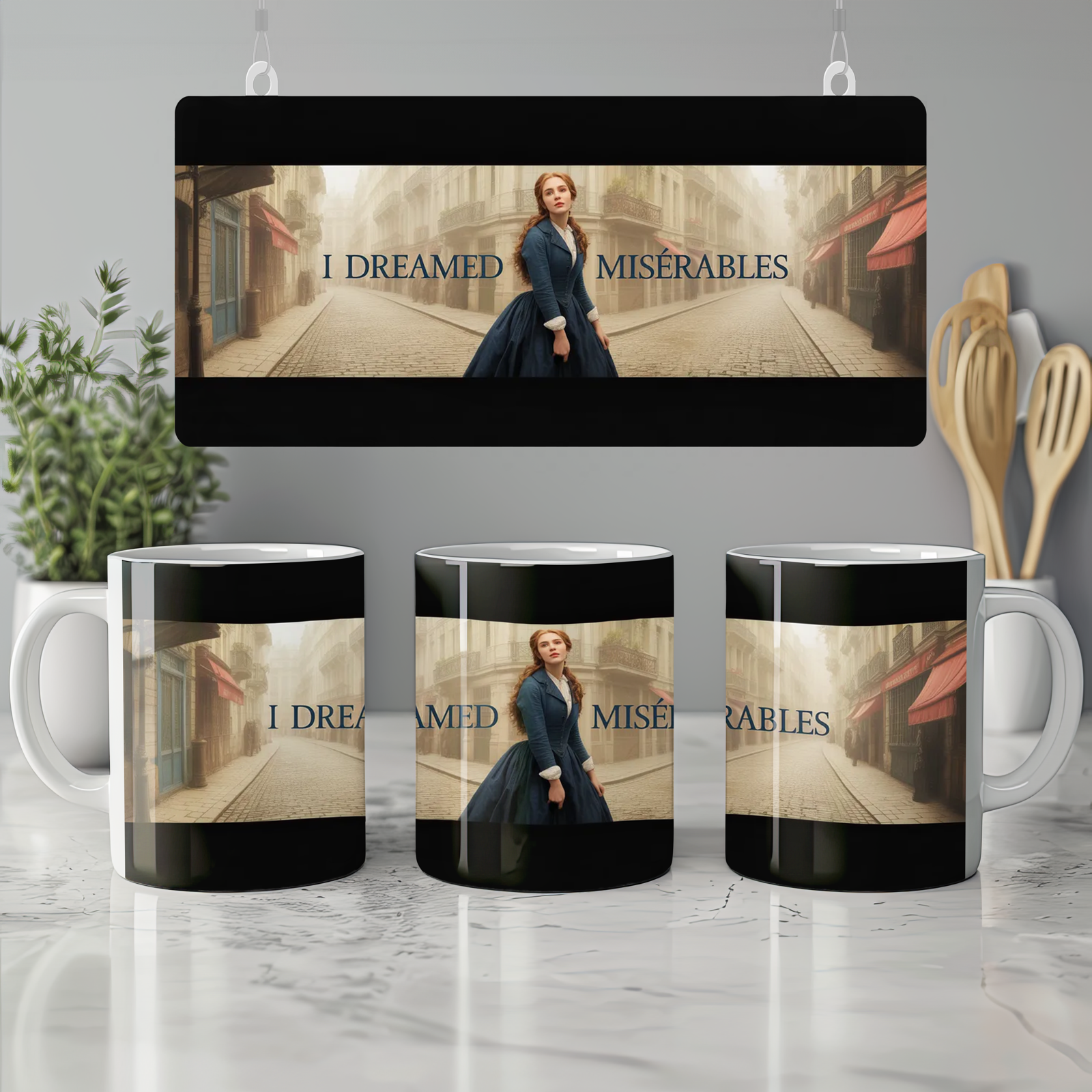Les Miserables Mug | I Dreamed a Dream Musical Theatre Gift | Paris Cosette Design