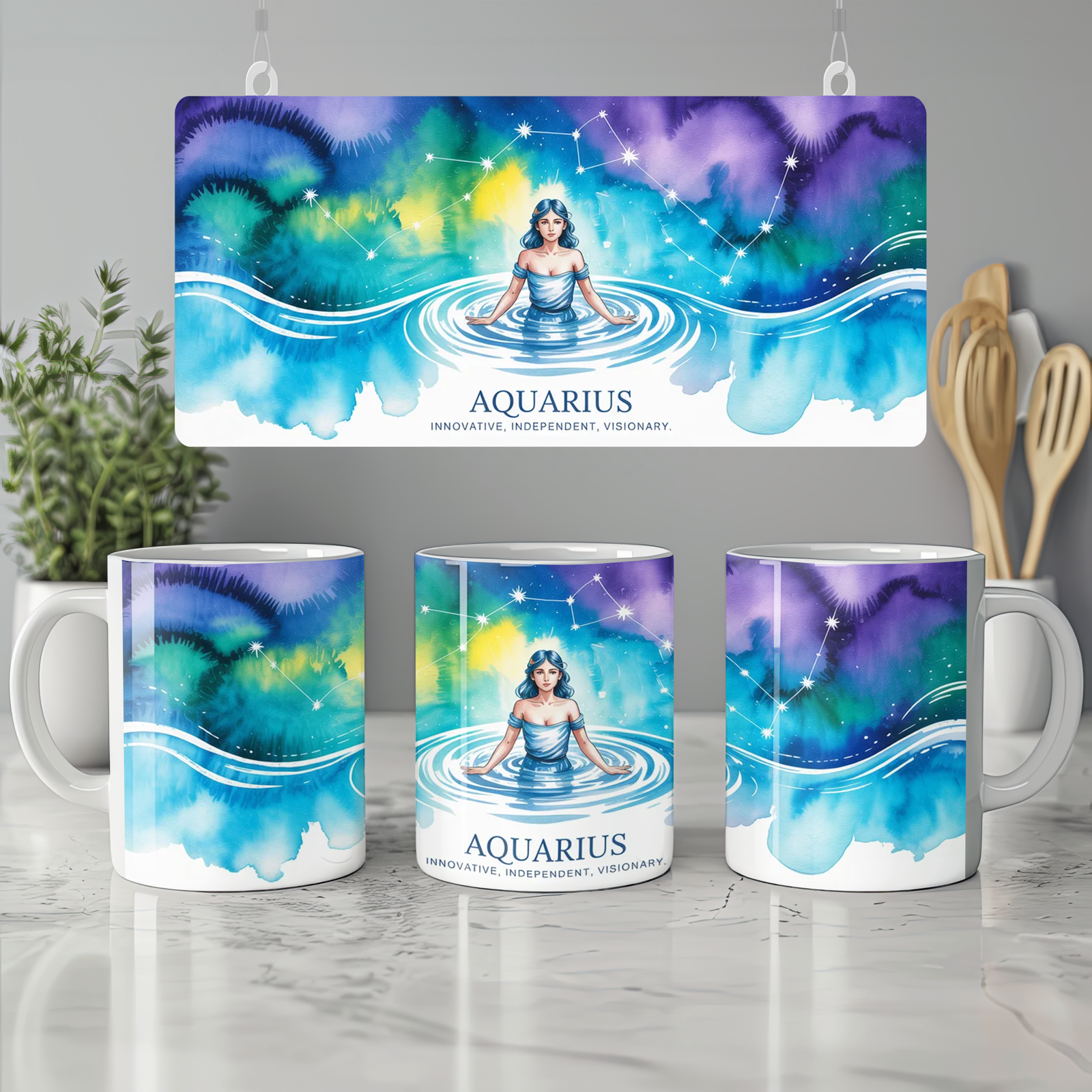 Aquarius Zodiac Mug