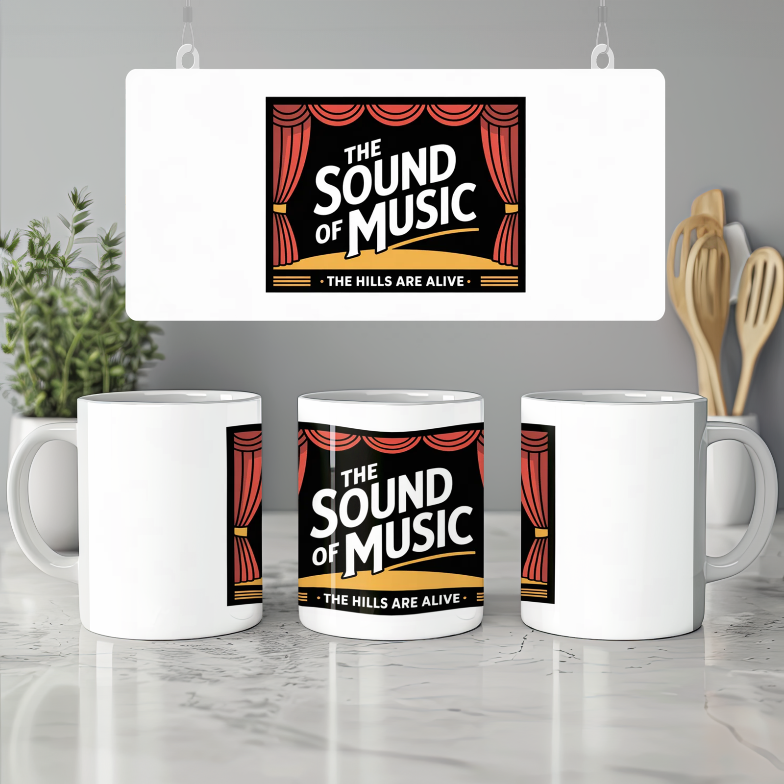 Sound of Music Mug | The Hills Are Alive Theatre Gift | West End Musical Mug for Her | Theatre Lover Birthday Present