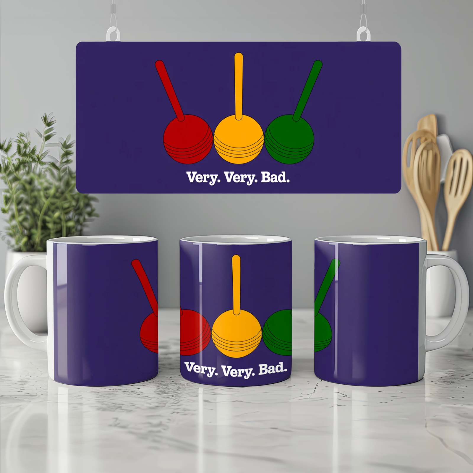 Heathers Mug | 'Very Very Bad' Quote | Musical Theatre Gift | Croquet Theme Present