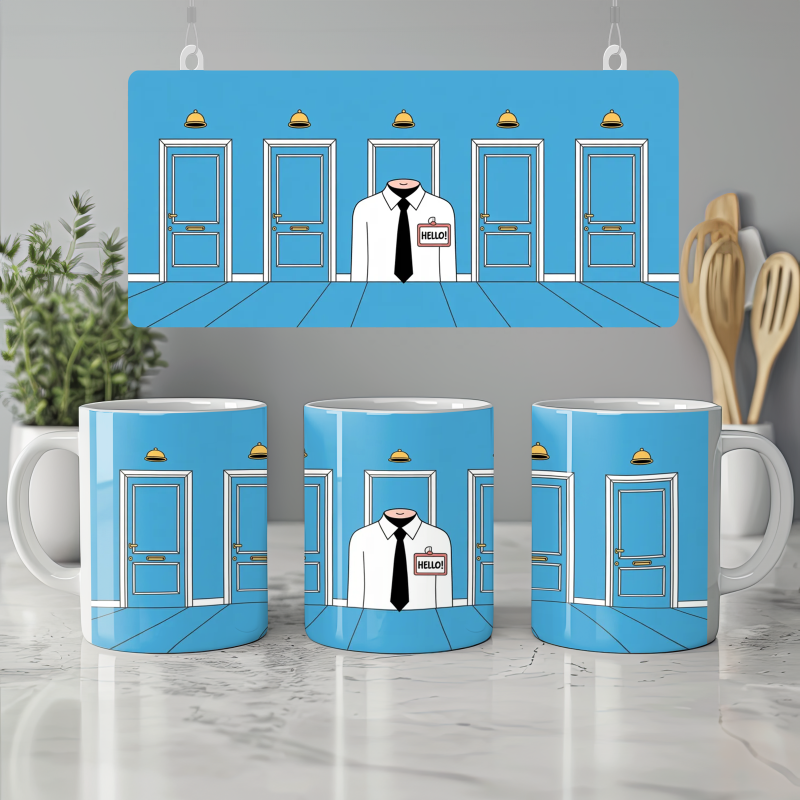 Book of Mormon Mug | Hello Musical Theatre Gift | Elder Price Doorbell Mug | Theatre Lover Present