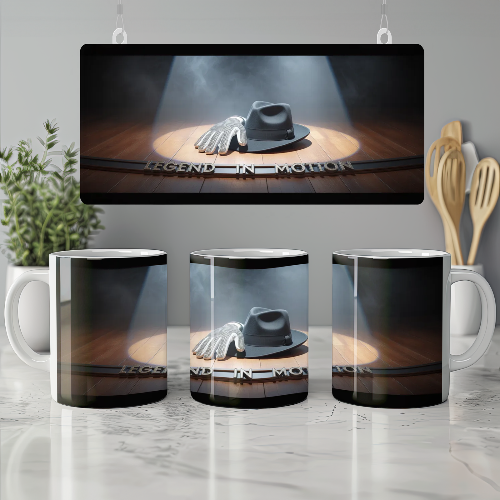 Michael Jackson Mug | Legend in Motion Quote | Music Legend Gift | King of Pop Present for Him or Her