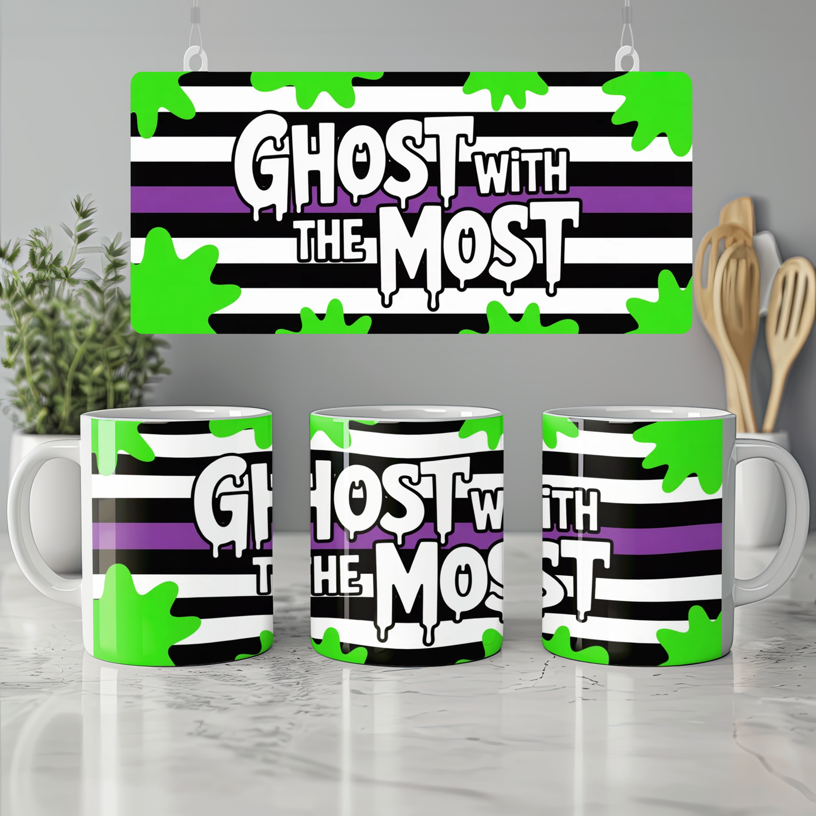 Beetlejuice Mug | Ghost With The Most Quote | Musical Theatre Gift | Birthday Present for Best Friend