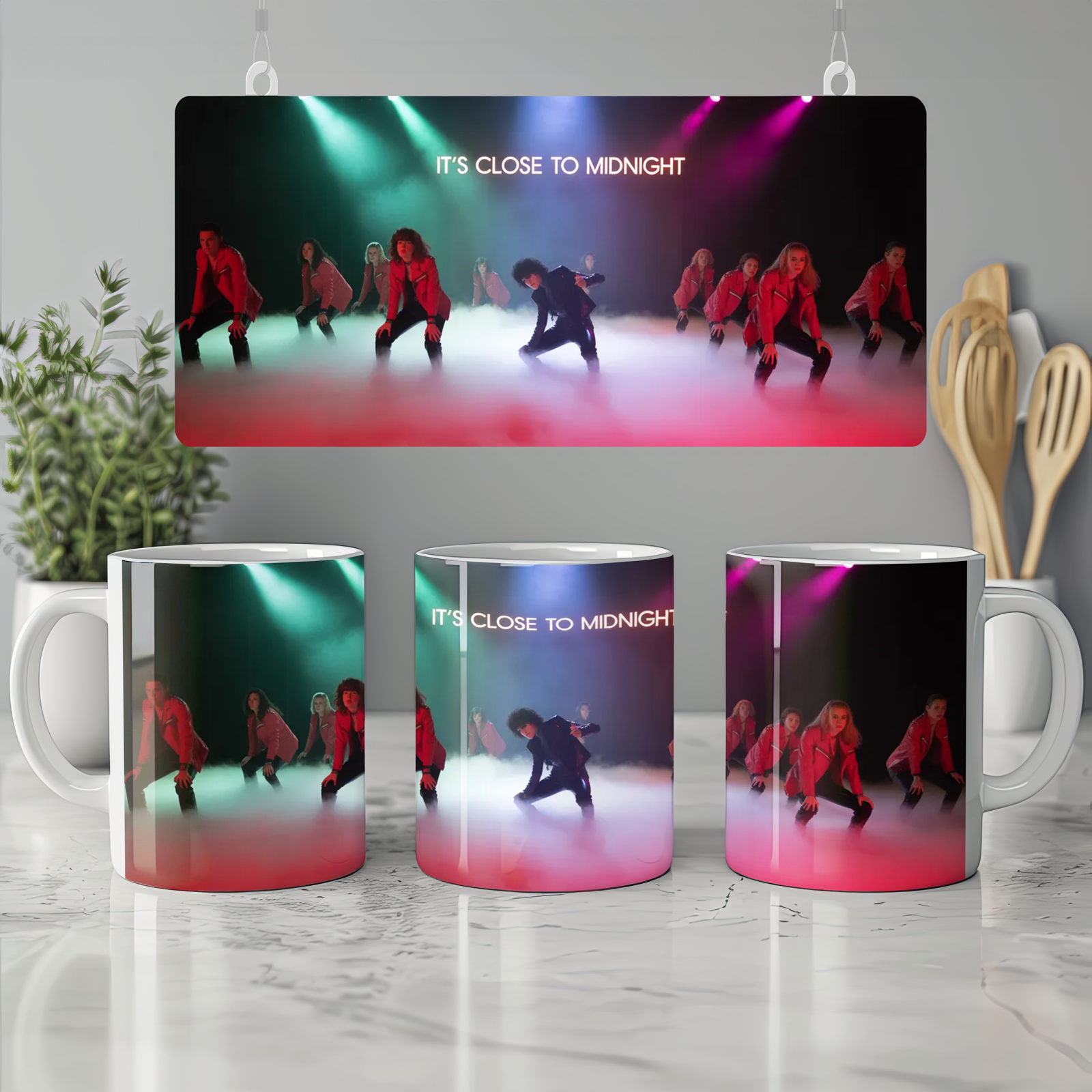 Thriller Mug | It's Close to Midnight Quote | Retro Music Fan Gift | 80s Pop Culture Present