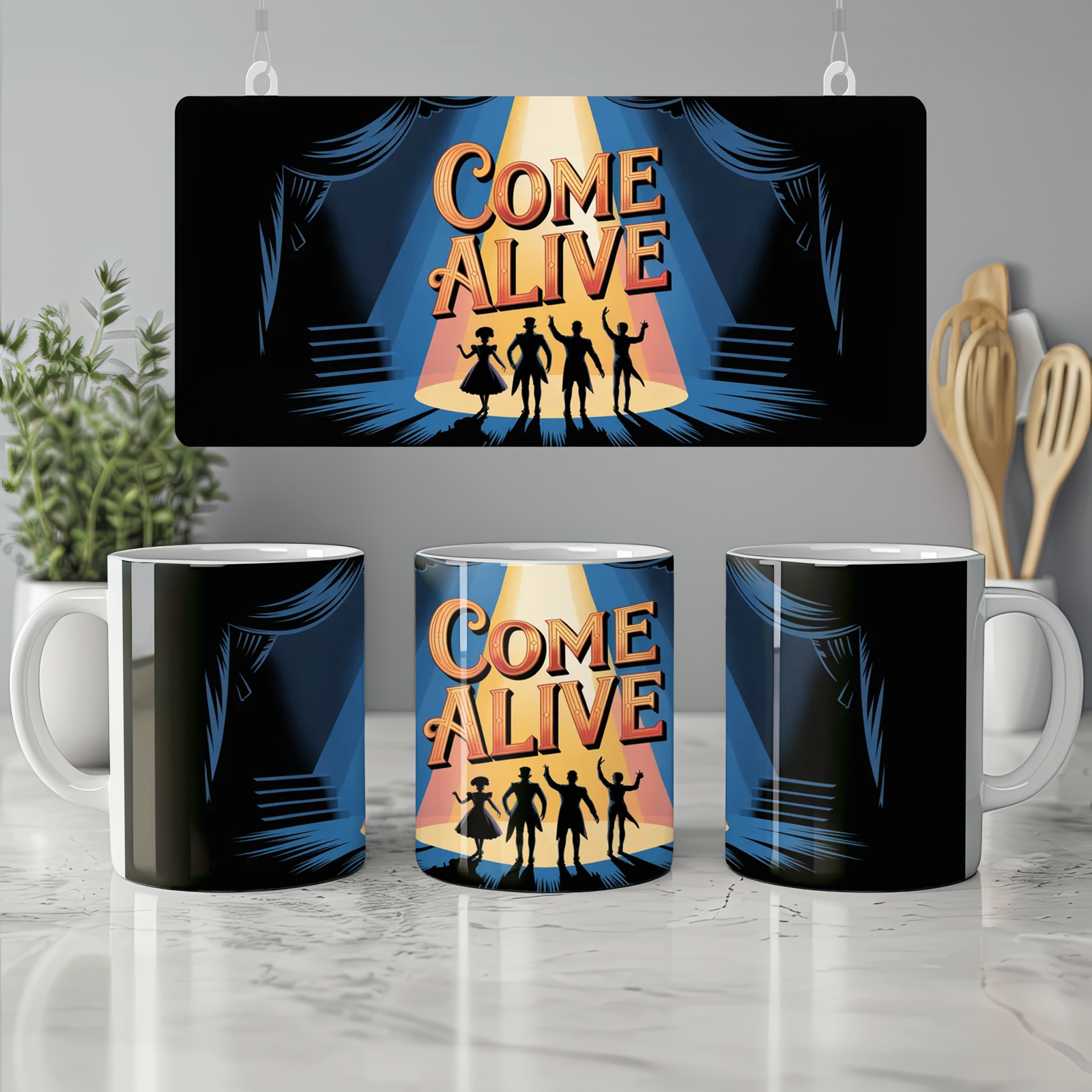 The Greatest Showman Mug | 'Come Alive' Quote | Musical Theatre Gift | Present for Theatre Lovers