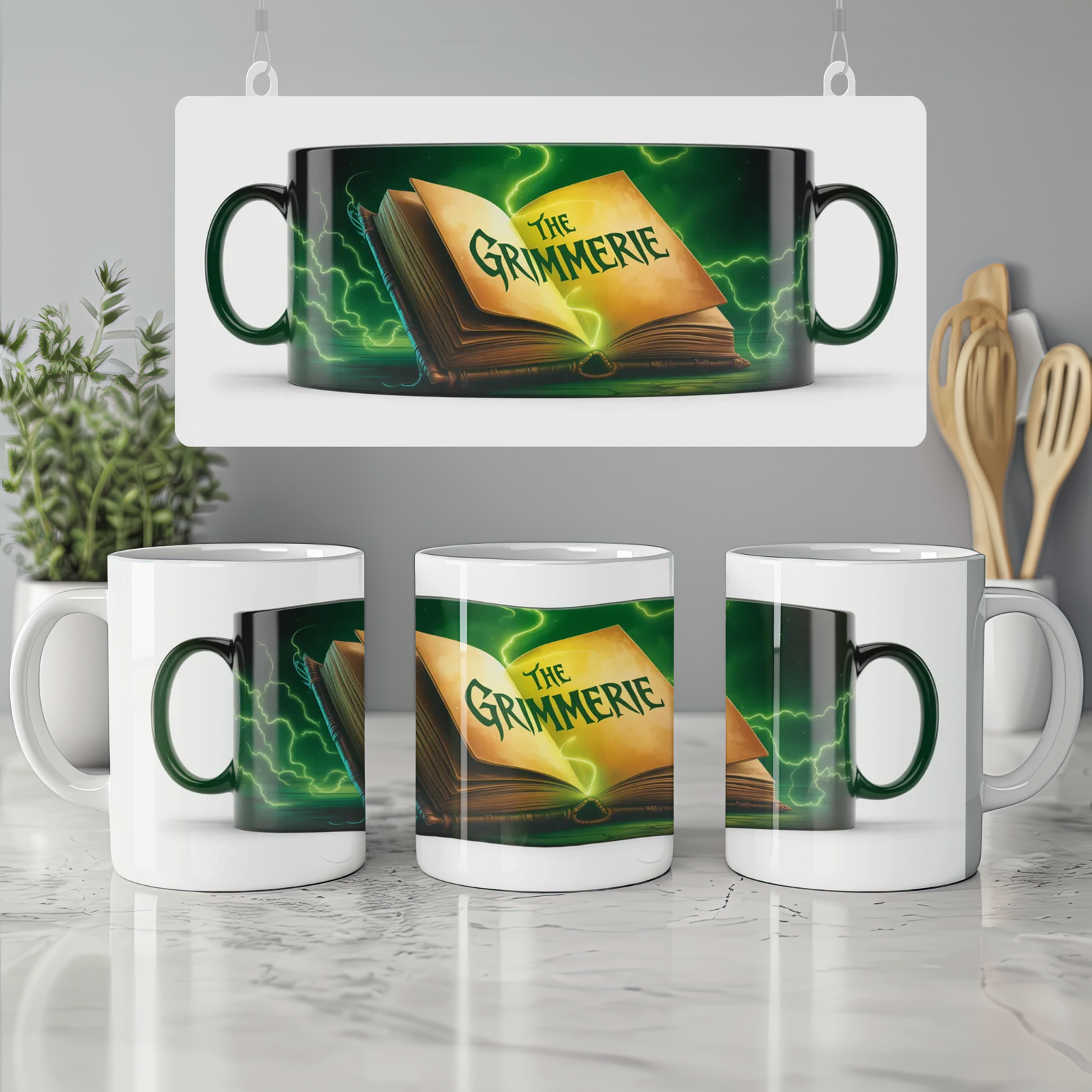 Wicked Musical Mug | The Grimmerie Spellbook Design | Theatre Lover Gift | Elphaba Fan Present