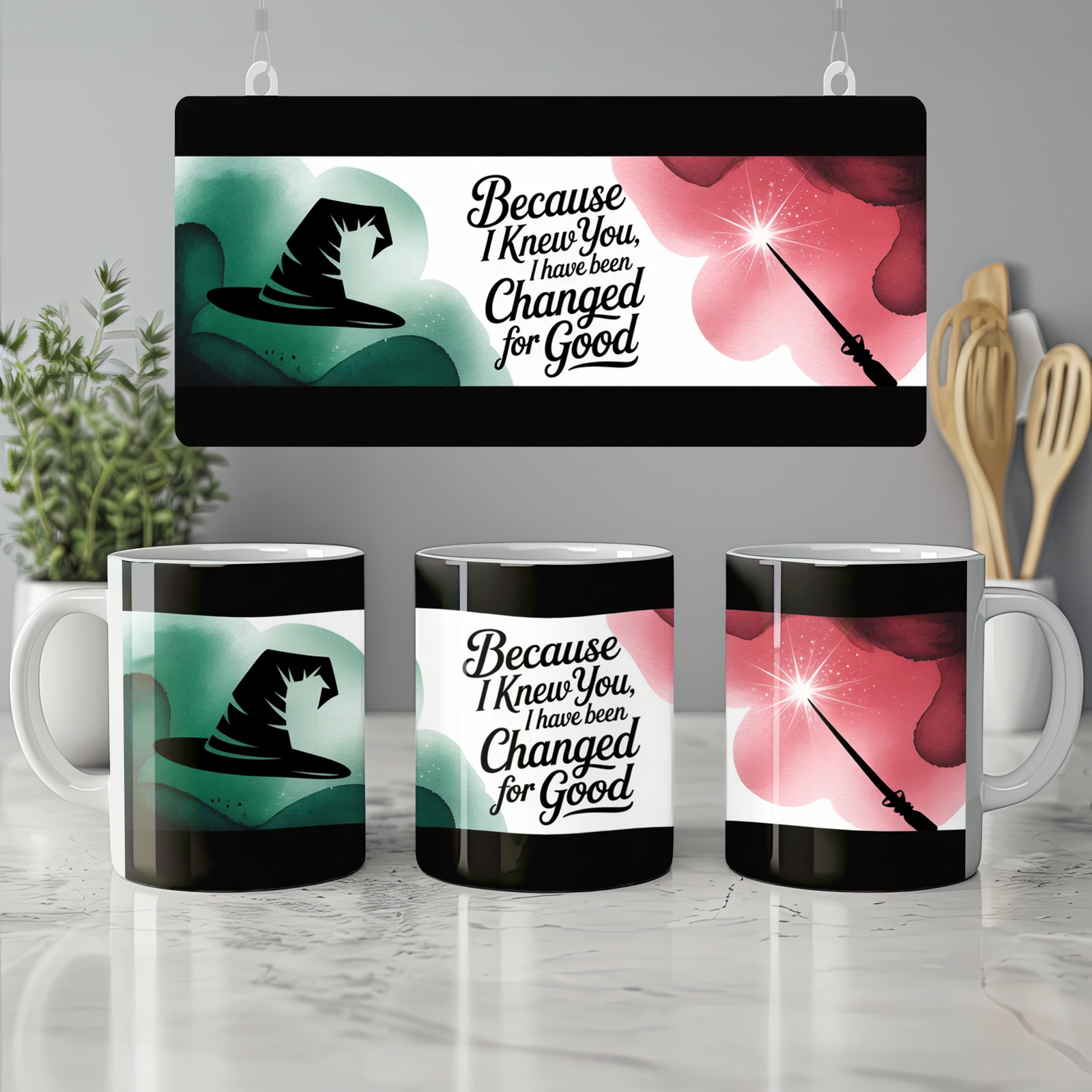 Wicked Mug | 'Because I Knew You' Quote | Musical Theatre Gift | Best Friend Present