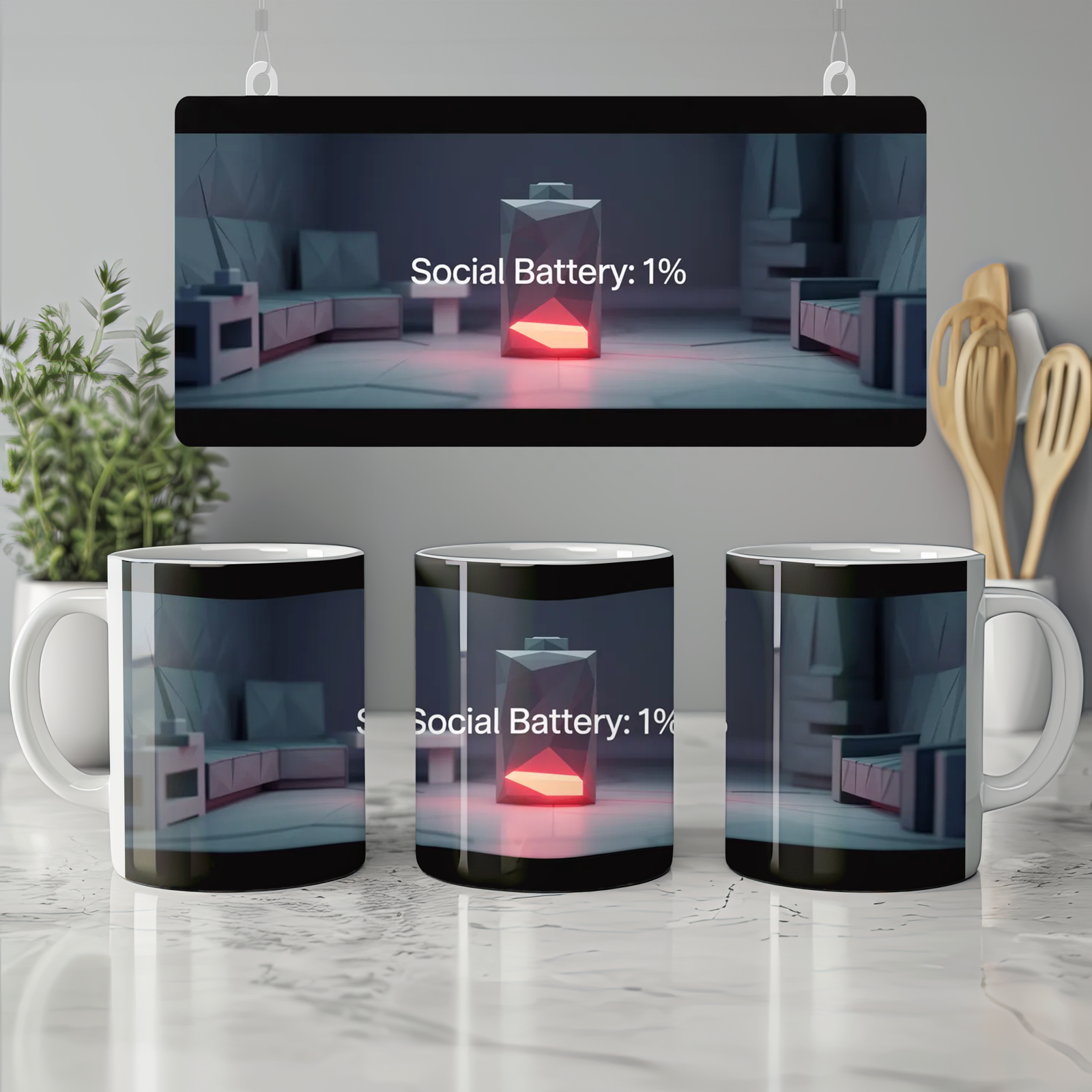 Social Battery Mug