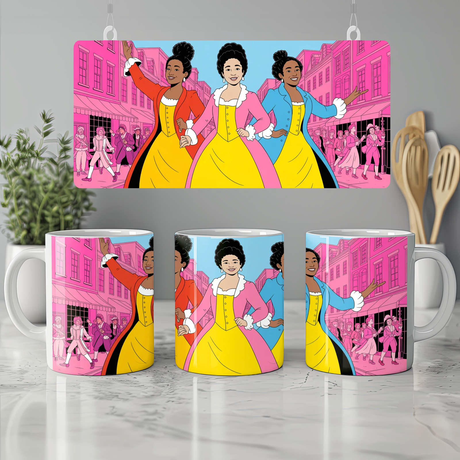 Schuyler Sisters Mug | Hamilton Inspired Gift | Musical Theatre Mug for Her | Theatre Lover Present