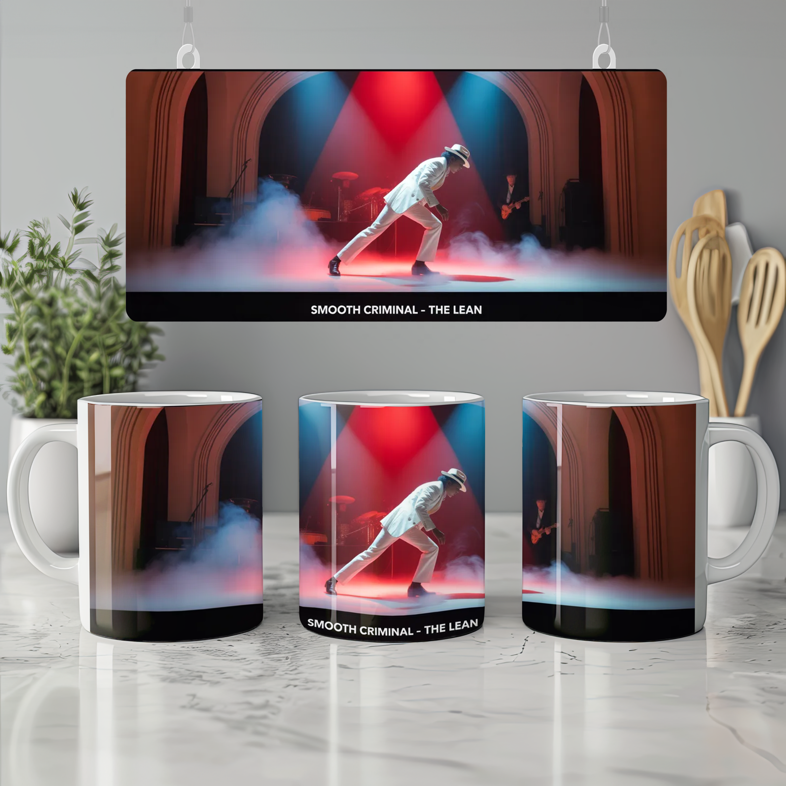 Smooth Criminal Mug | MJ Theatre Tribute Gift | Michael Jackson Inspired Stage Design Mug | Gift for Him or Theatre Lovers