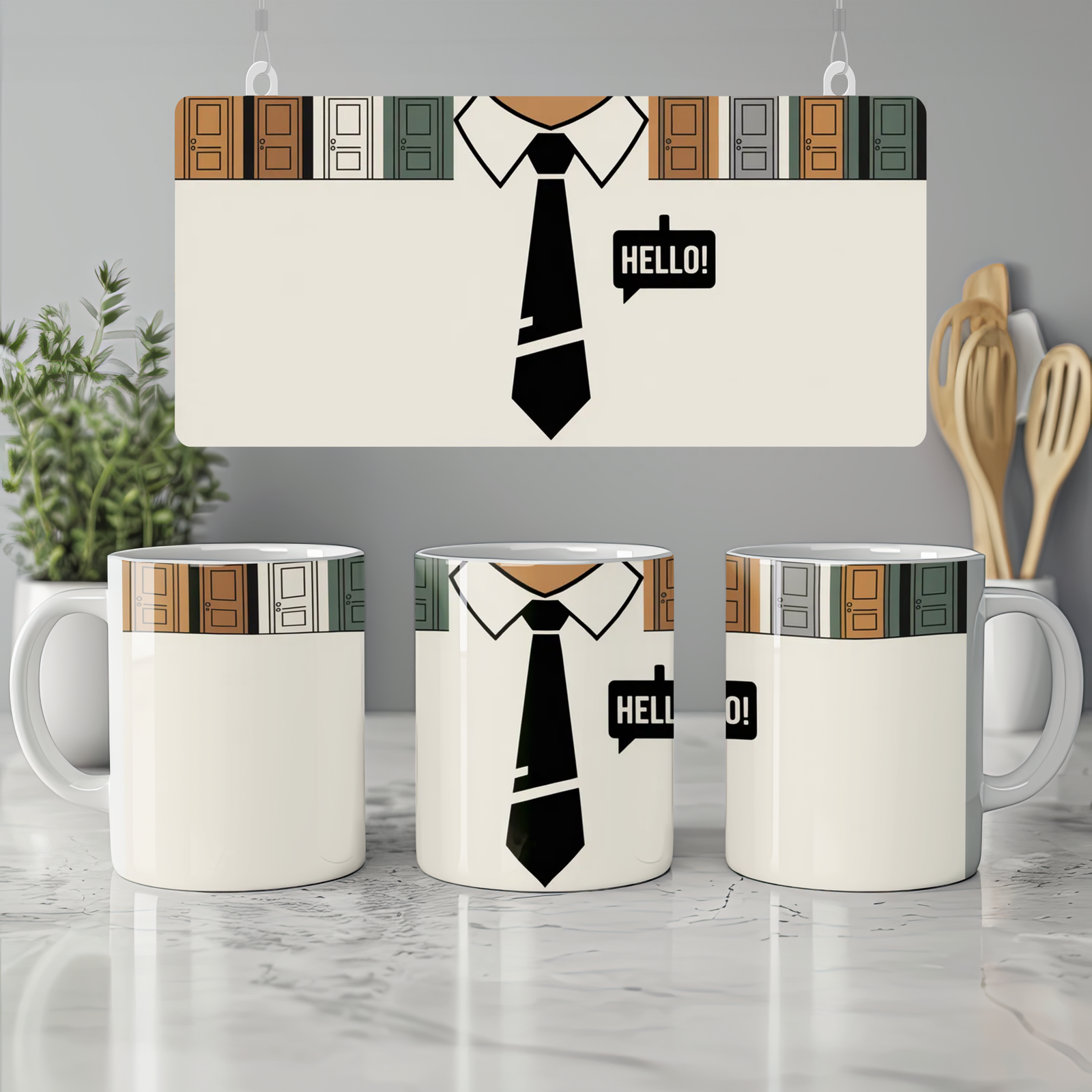 Book of Mormon Mug | 'Hello!' Missionary Badge Design | Musical Theatre Gift | West End Present