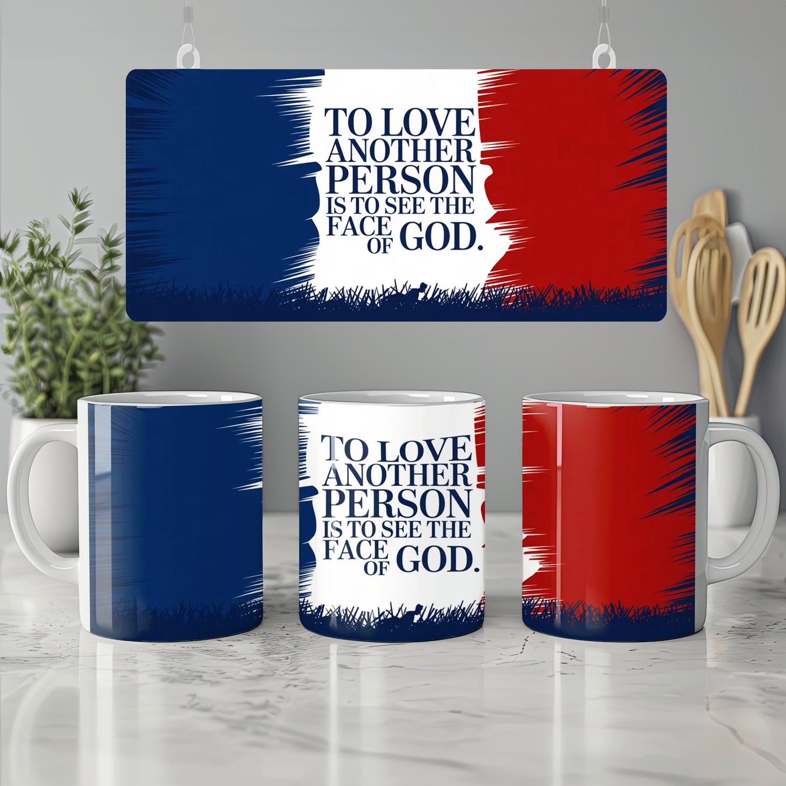 Les Miserables Mug | To Love Another Person Quote | Musical Theatre Gift | French Barricade Design for West End Fans