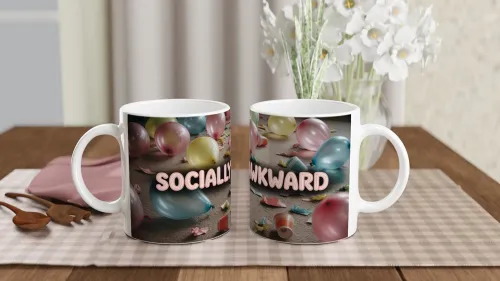 Socially Awkward Funny Party Aftermath Mug