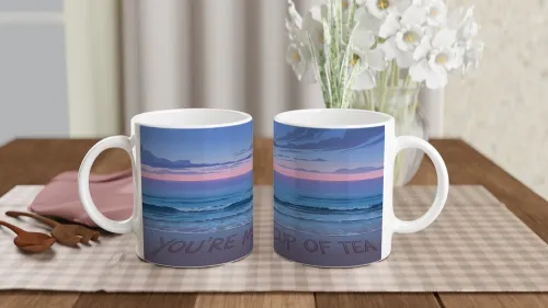 You're My Cup of Tea Beach Sunset Mug