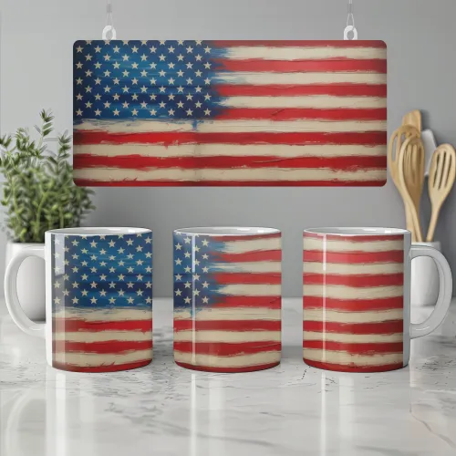 American Flag Mug