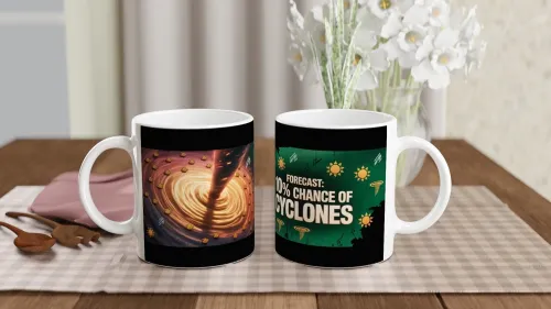 Forecast: 10% Chance of Cyclones - Funny Weather Mug