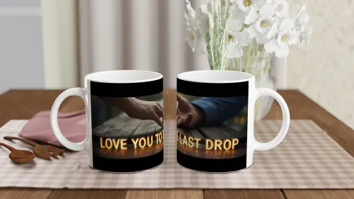 Love You To The Last Drop - Romantic Coffee Mug