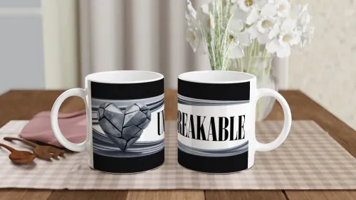 Unbreakable Stone Heart Mug