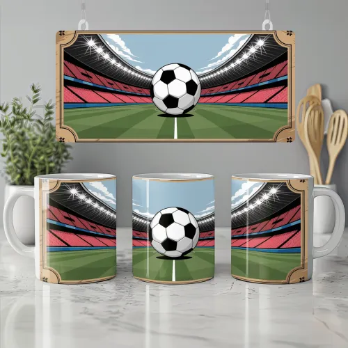 Retro Football Ticket Mug