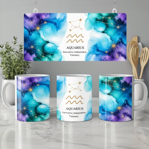 Aquarius Zodiac Mug