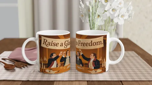 Raise a Glass to Freedom - Colonial Toast Mug
