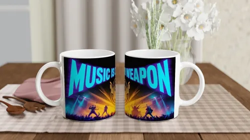 Music Is Our Weapon Rock Concert Mug