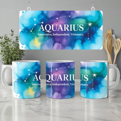 Aquarius Zodiac Mug