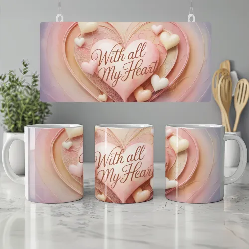 With All My Heart Mug