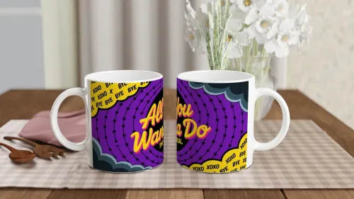 All You Wanna Do The Musical Retro Design Mug