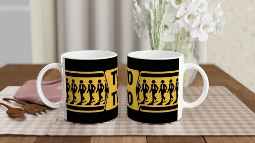 Two By Two Stick Figure Business Walking Mug