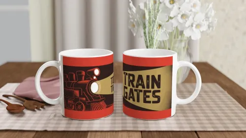 To The Train Gates - Vintage Steam Locomotive …