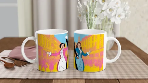 Colonial Era Musical Performers Pop Art Illust…