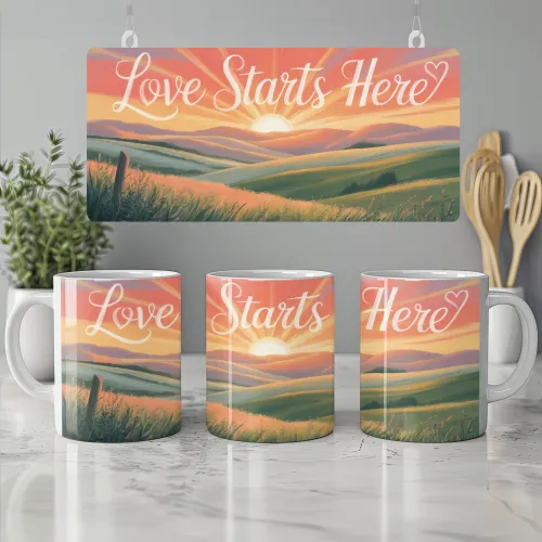 Love Starts Here Mug