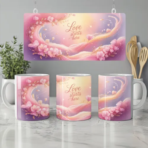 Love Starts Here Mug